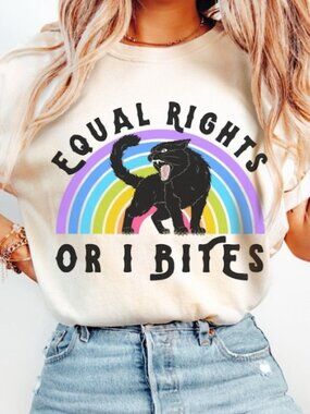 Pride Cat Shirt, Equal Rights LGBTQAI Activism Tee